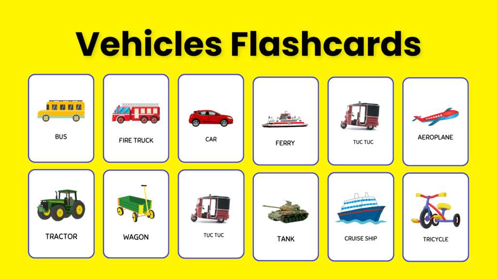 Vehicles Flashcards